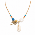Palm & Cowrie Necklace