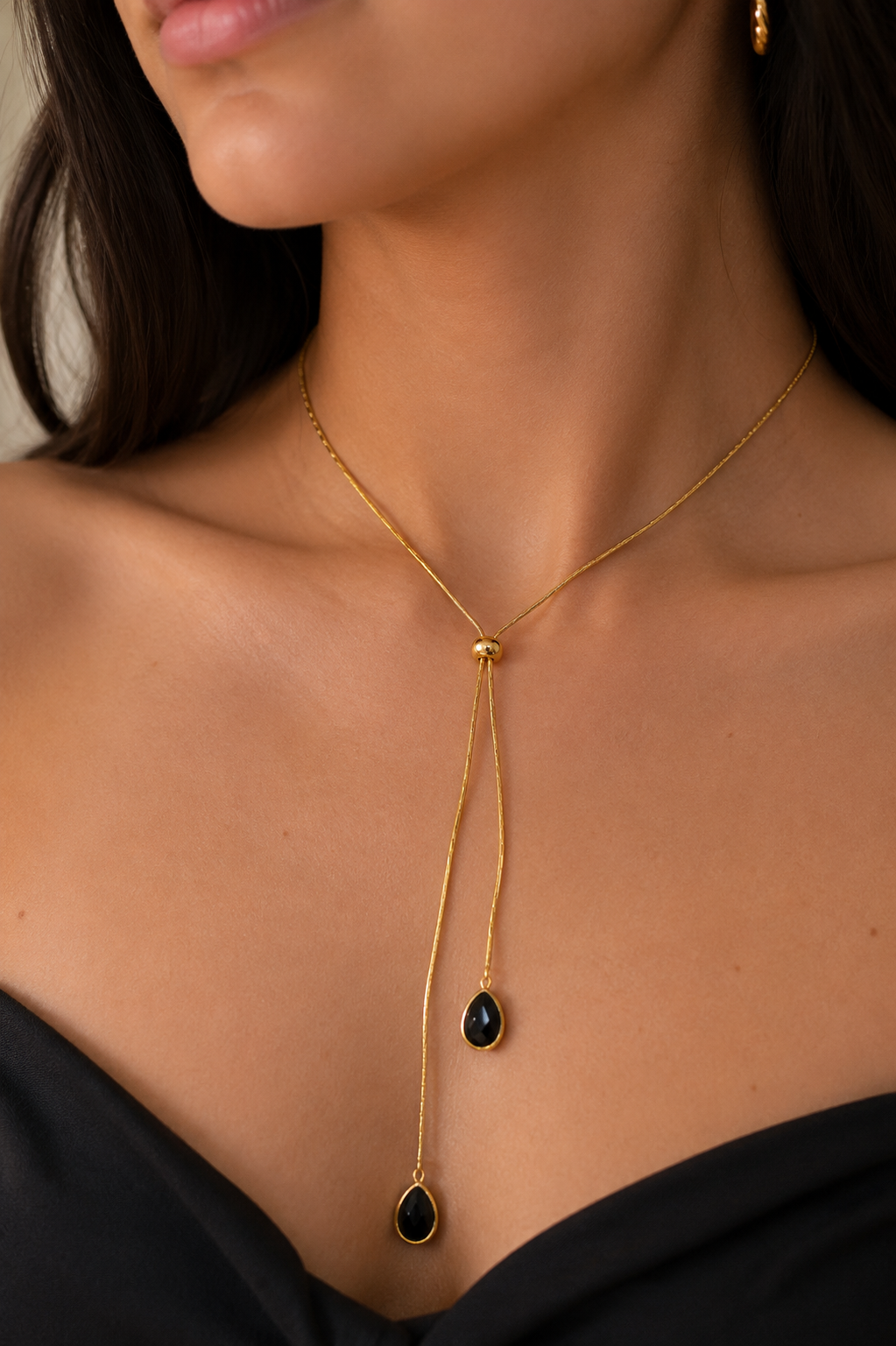 Midnight Drop Necklace