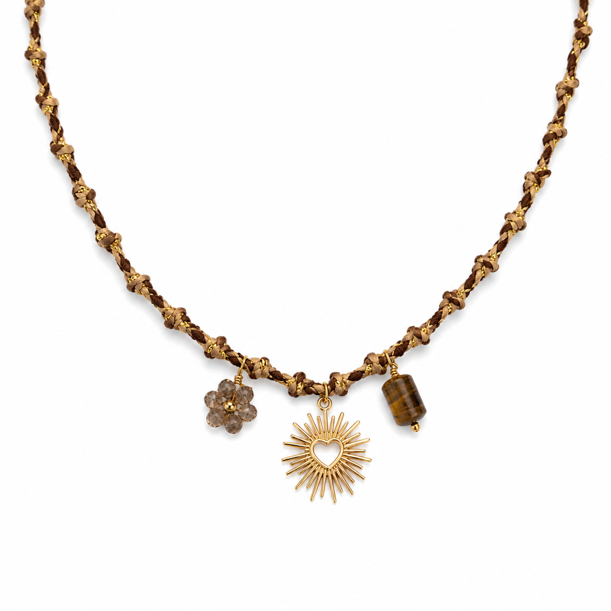 Sunburst Heart Necklace